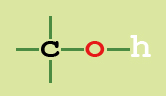 Le methyl-4hexanol-3 et le methyl-6methylsalicylate font partie des alcools. Ils possdent donc obligatoirement le groupement C-O-H. Trois autres atomes partent alors de l'atome de carbone pour assurer les 4 liaisons covalentes ncessaire au respect de la rgle de l'octet.
